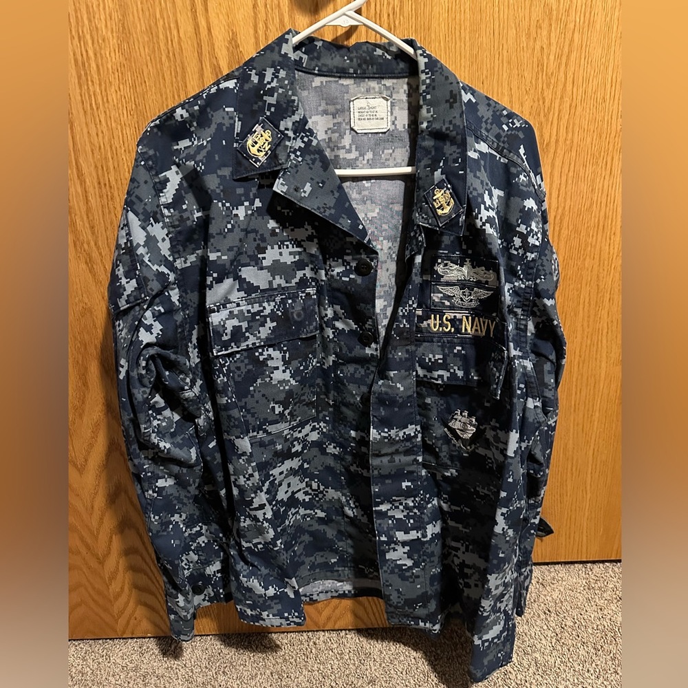 Digital Camo Field Jacket - Blue